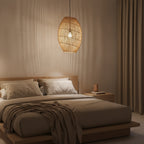 Luna Halo Rattan Pendant Light - Ø 40 x 60 cm