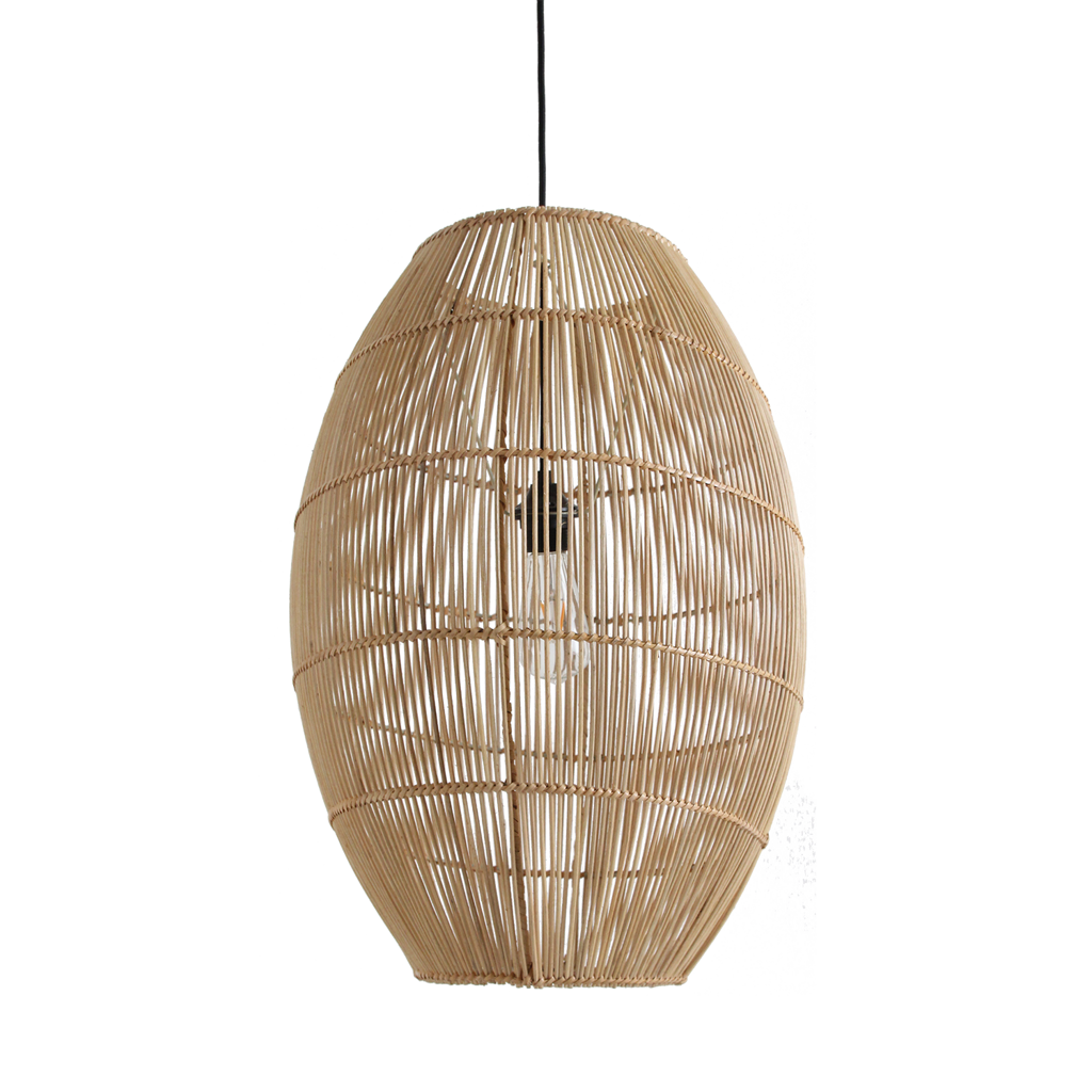 Luna suspension en rotin Halo - Ø 40 x 60 cm