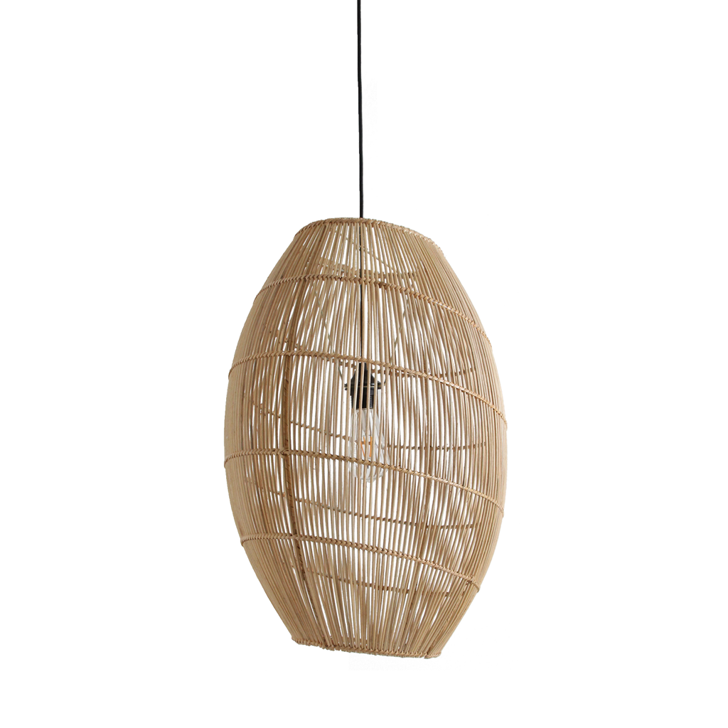 Luna suspension en rotin Halo - Ø 40 x 60 cm