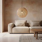 Luna Rattan Sphere Pendant Light - 50 x 52 x 50 cm