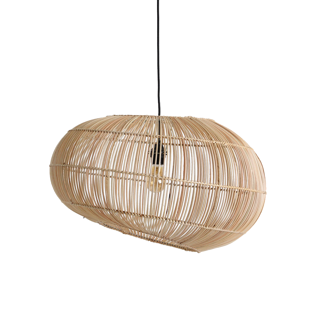 Luna suspension en rotin Orbit - Ø 62 x 37 cm
