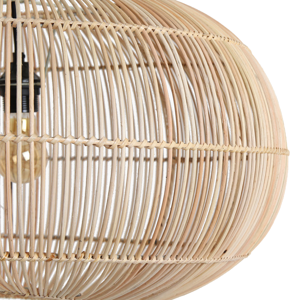 Luna suspension en rotin Orbit - Ø 62 x 37 cm