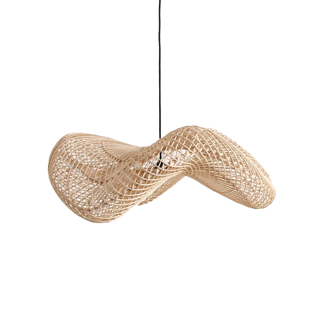 Suspension Wave en rotin - Élégance Naturelle pour Votre Intérieur