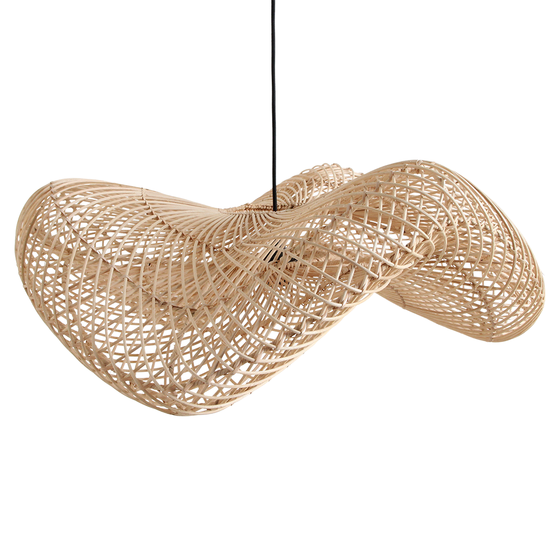 Suspension Wave en rotin - Élégance Naturelle pour Votre Intérieur