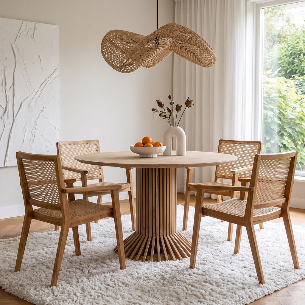 Suspension Wave en rotin - Élégance Naturelle pour Votre Intérieur