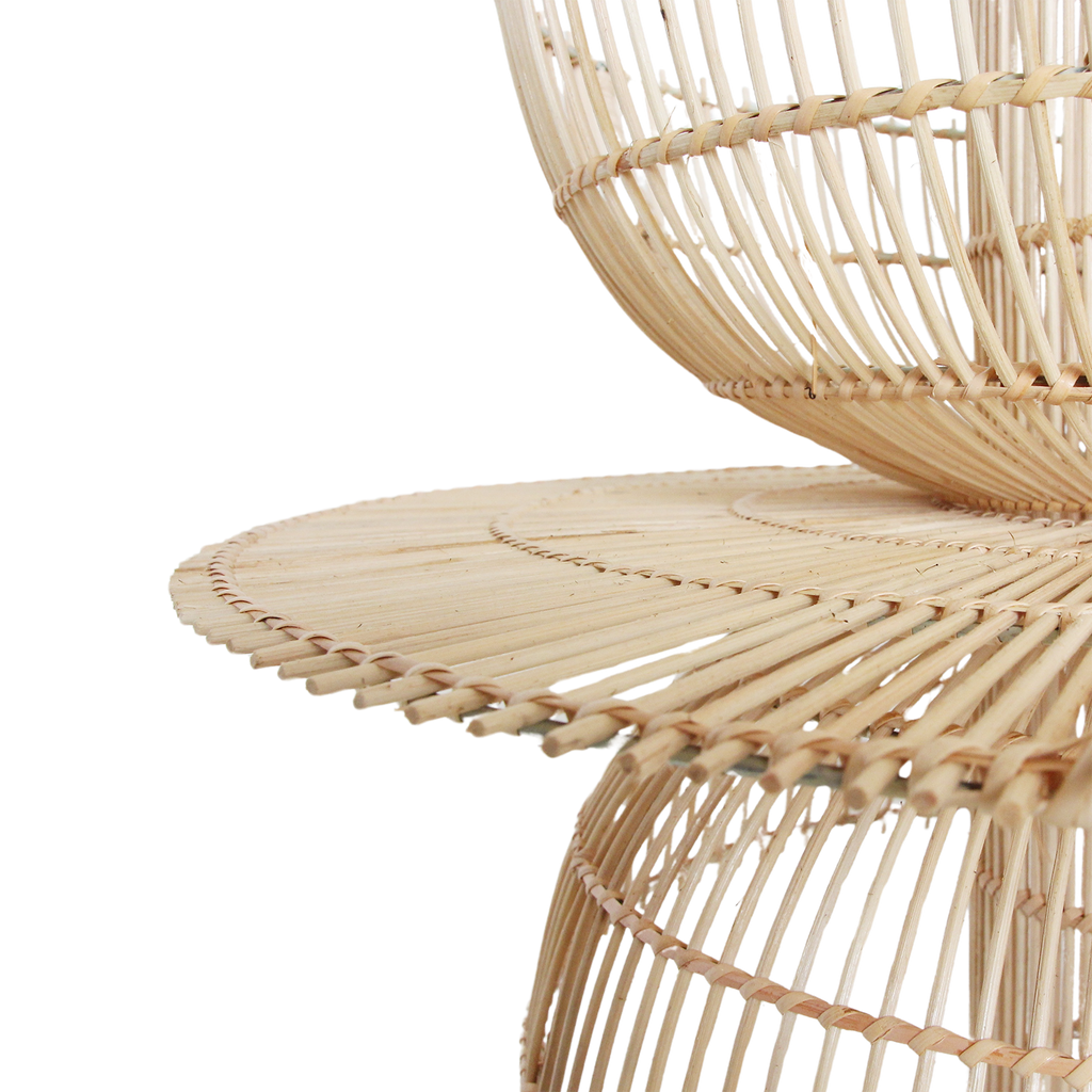 Suspension Saturn en rotin - Ø 65 x 63 cm