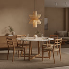 Saturn rattan pendant light - Ø 65 x 63 cm
