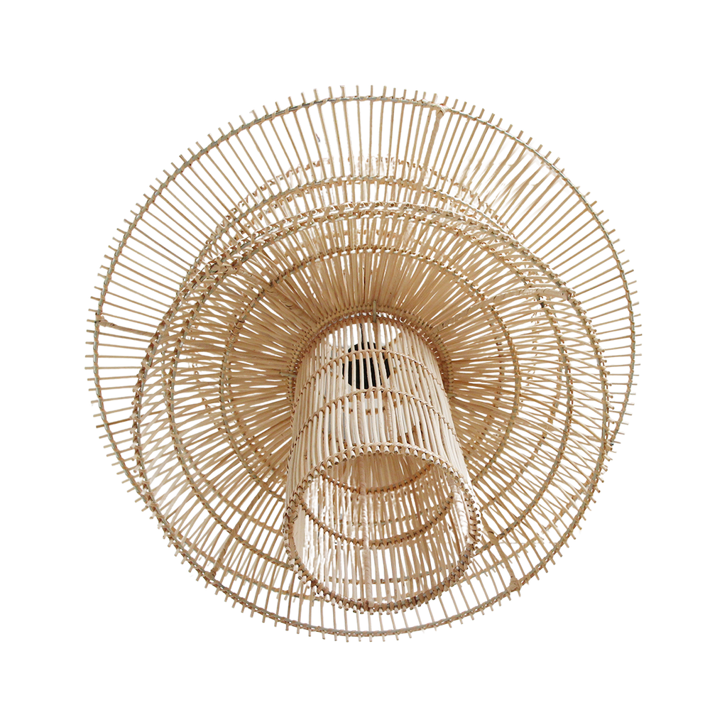 Suspension Saturn en rotin - Ø 65 x 63 cm