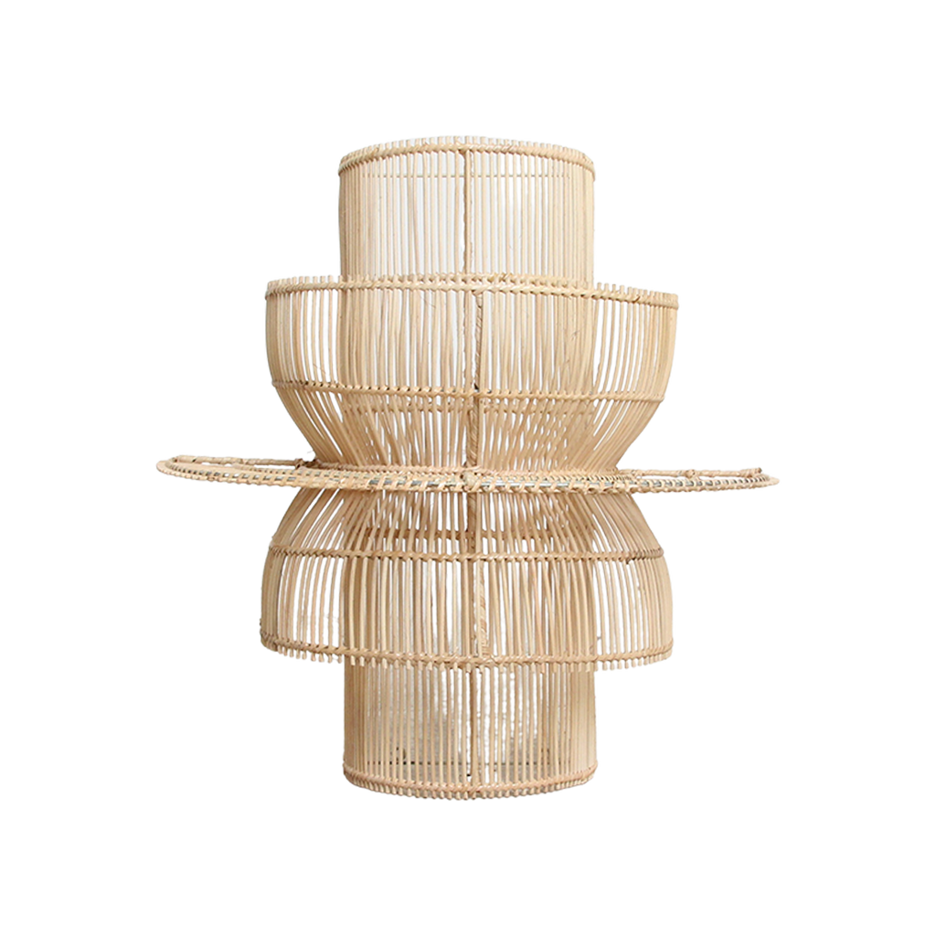 Saturn rattan wall lamp - 33 x 52 x 55 cm