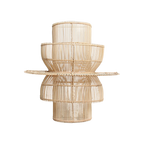 Saturn rattan wall lamp - 33 x 52 x 55 cm