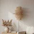Saturn rattan wall lamp - 33 x 52 x 55 cm