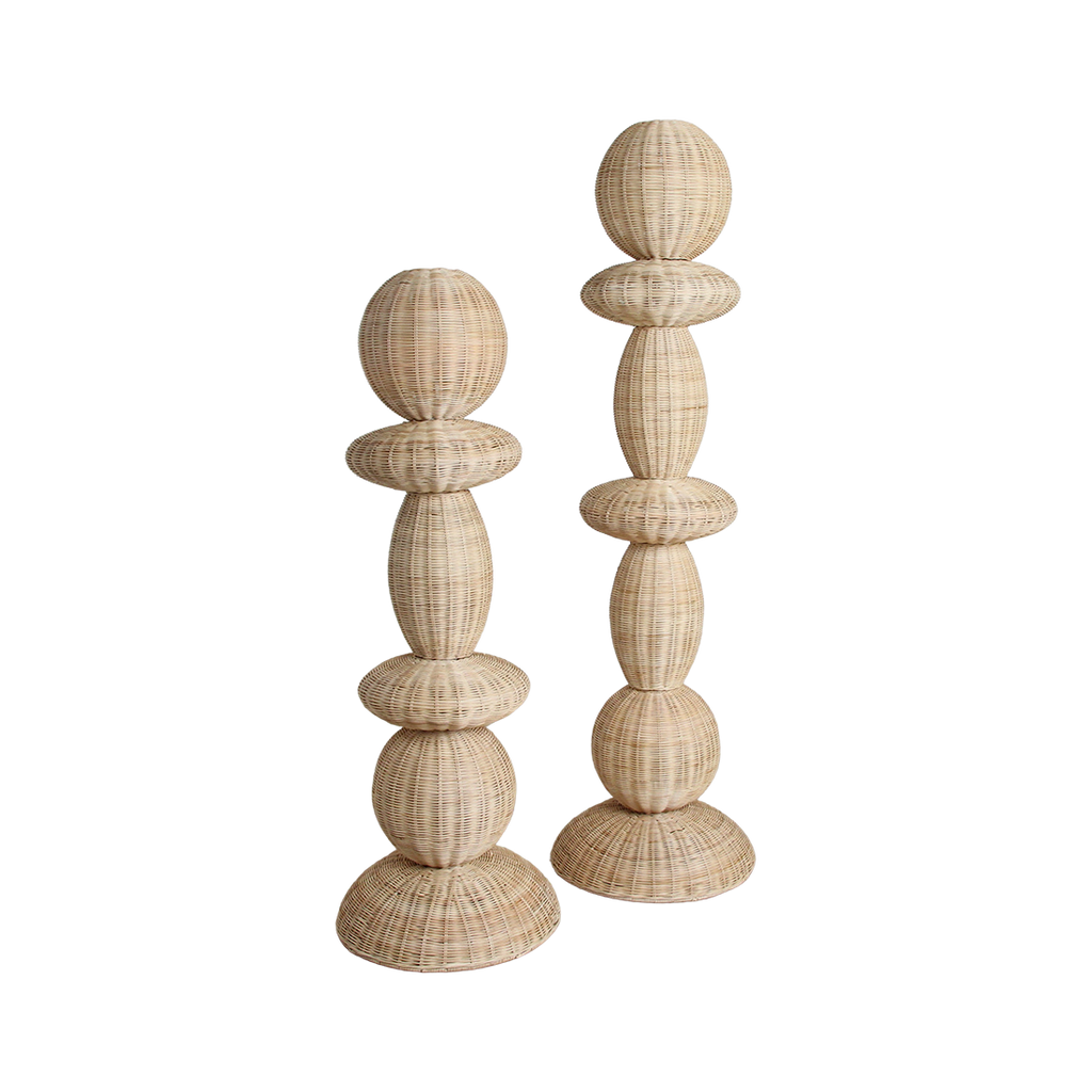 Tao Rattan Floor Lamp - 140 cm