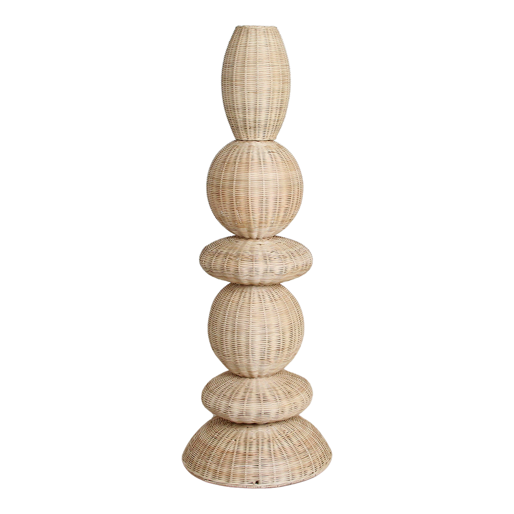 Tao Rattan Floor Lamp - 140 cm