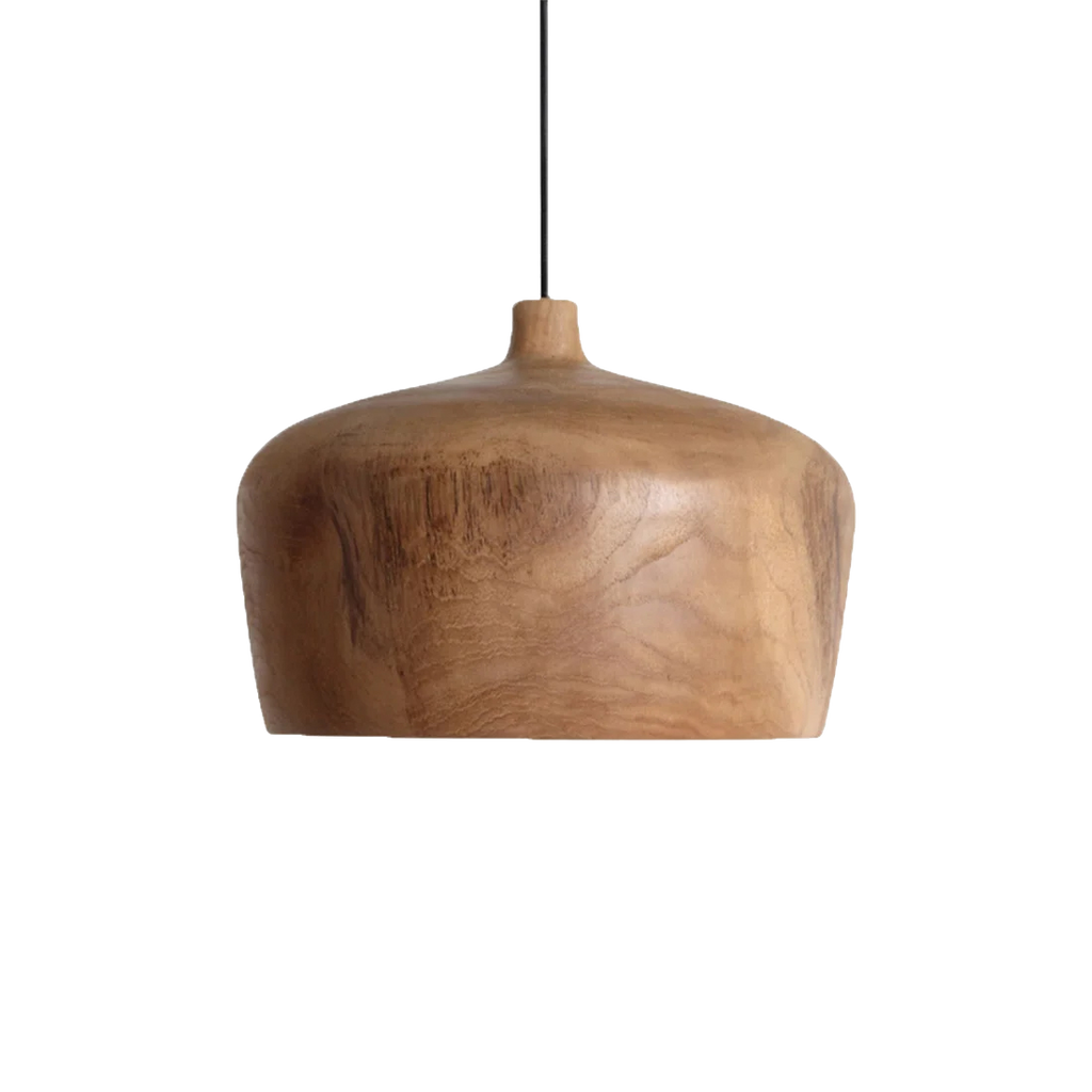Sirocco Teak Dome Pendant Light - Ø 30 x 20 cm