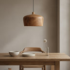 Sirocco Teak Dome Pendant Light - Ø 30 x 20 cm
