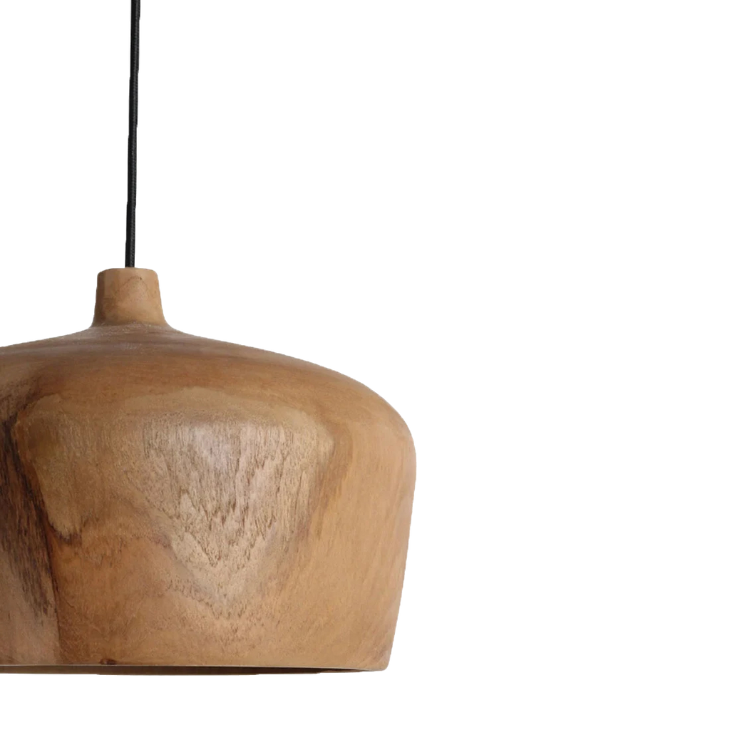 Sirocco Teak Dome Pendant Light - Ø 30 x 20 cm