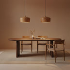 Sirocco Teak Dome Pendant Light - Ø 30 x 20 cm