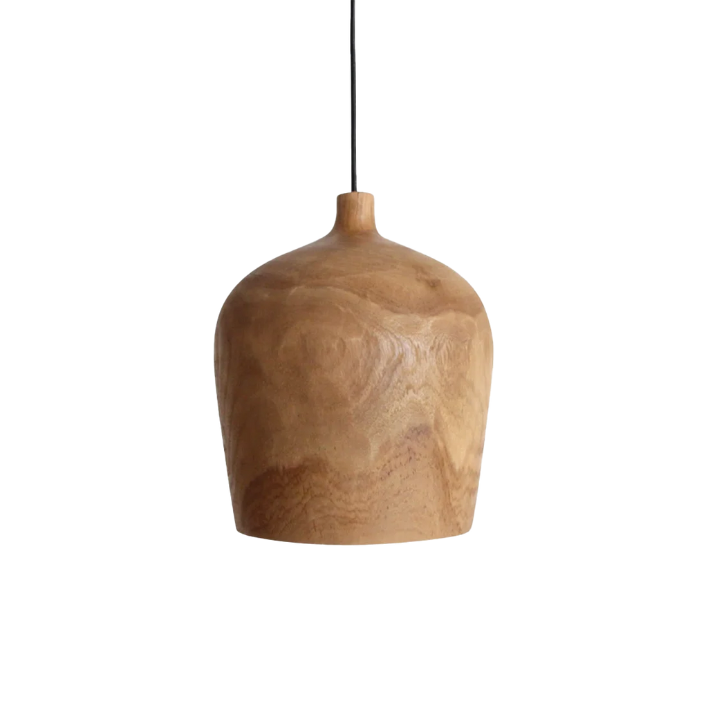 Sirocco Bottle Teak Pendant Light - Ø 25 x 28 cm