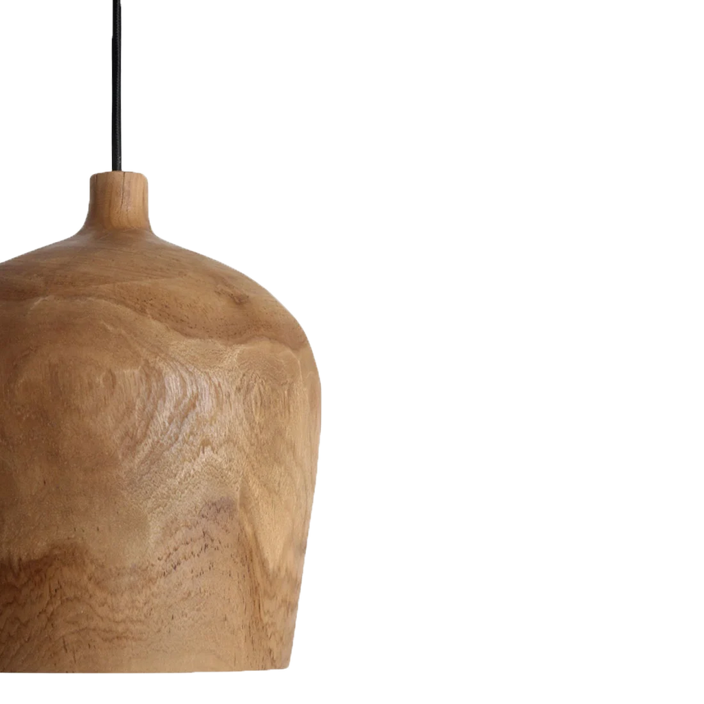 Sirocco Bottle Teak Pendant Light - Ø 25 x 28 cm