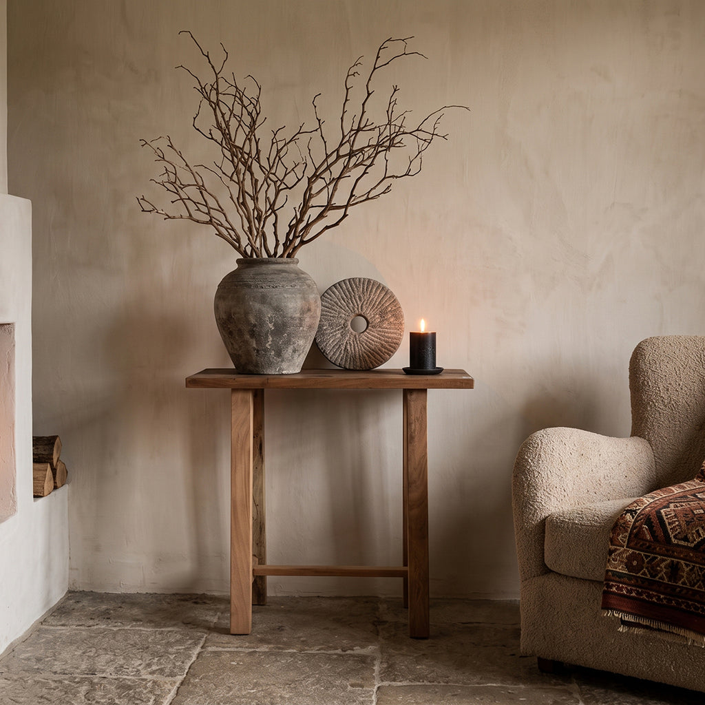 Farmwood wall/side console table - FSC certified reclaimed wood