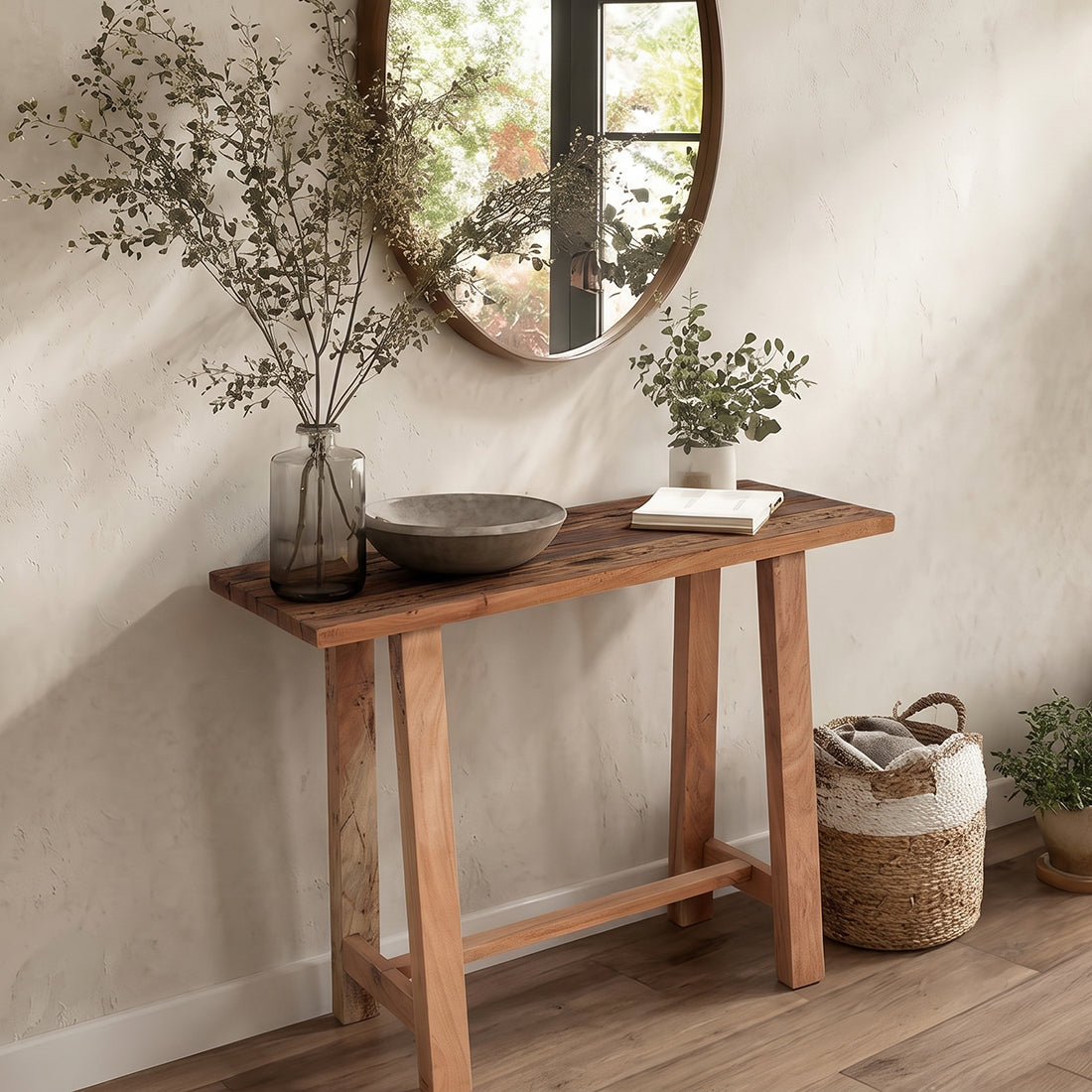 Farmwood table murale/console d'appoint - bois recyclé certifié FSC