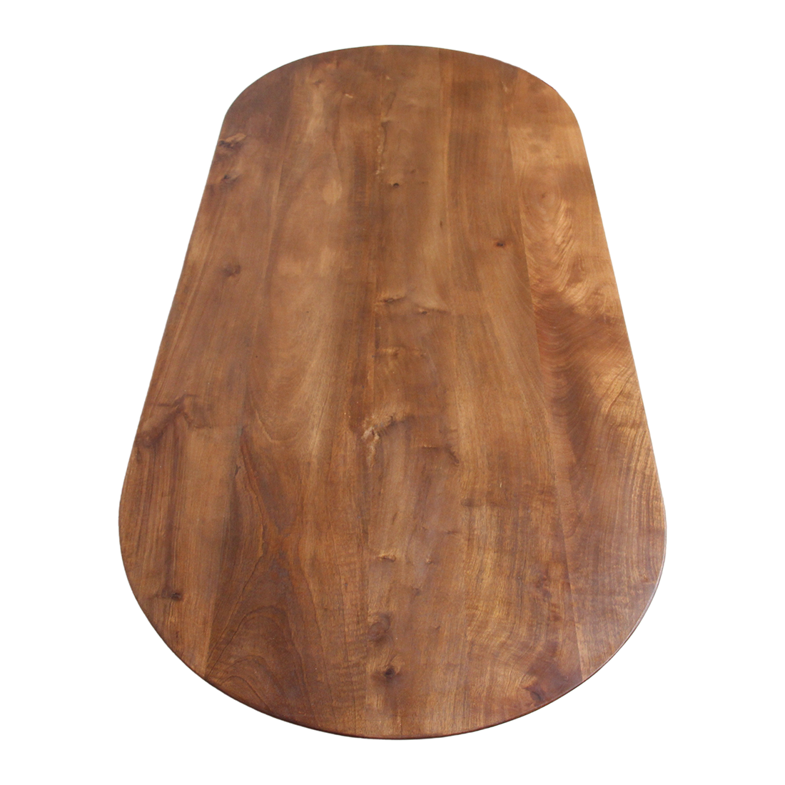 Brown round-edge coffee table