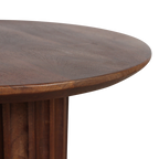 Brown Inverted Bullnose Side Table Ø 50 cm