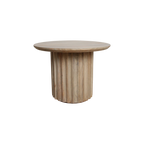 Bullnose Inverted Side Table, natural finish Ø 55 cm