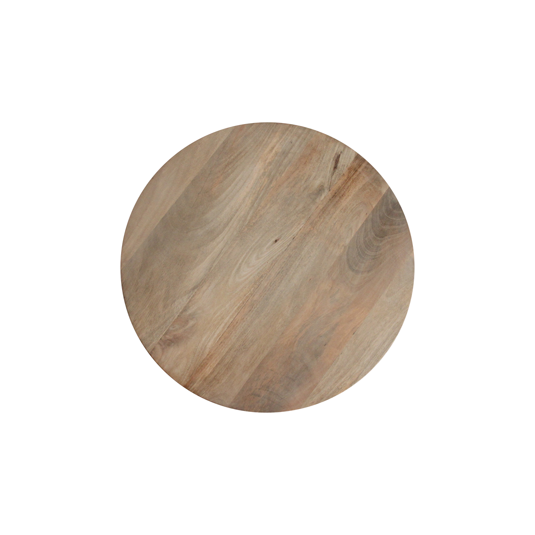 Table d'appoint Bullnose inversée, finition naturelle Ø 55 cm