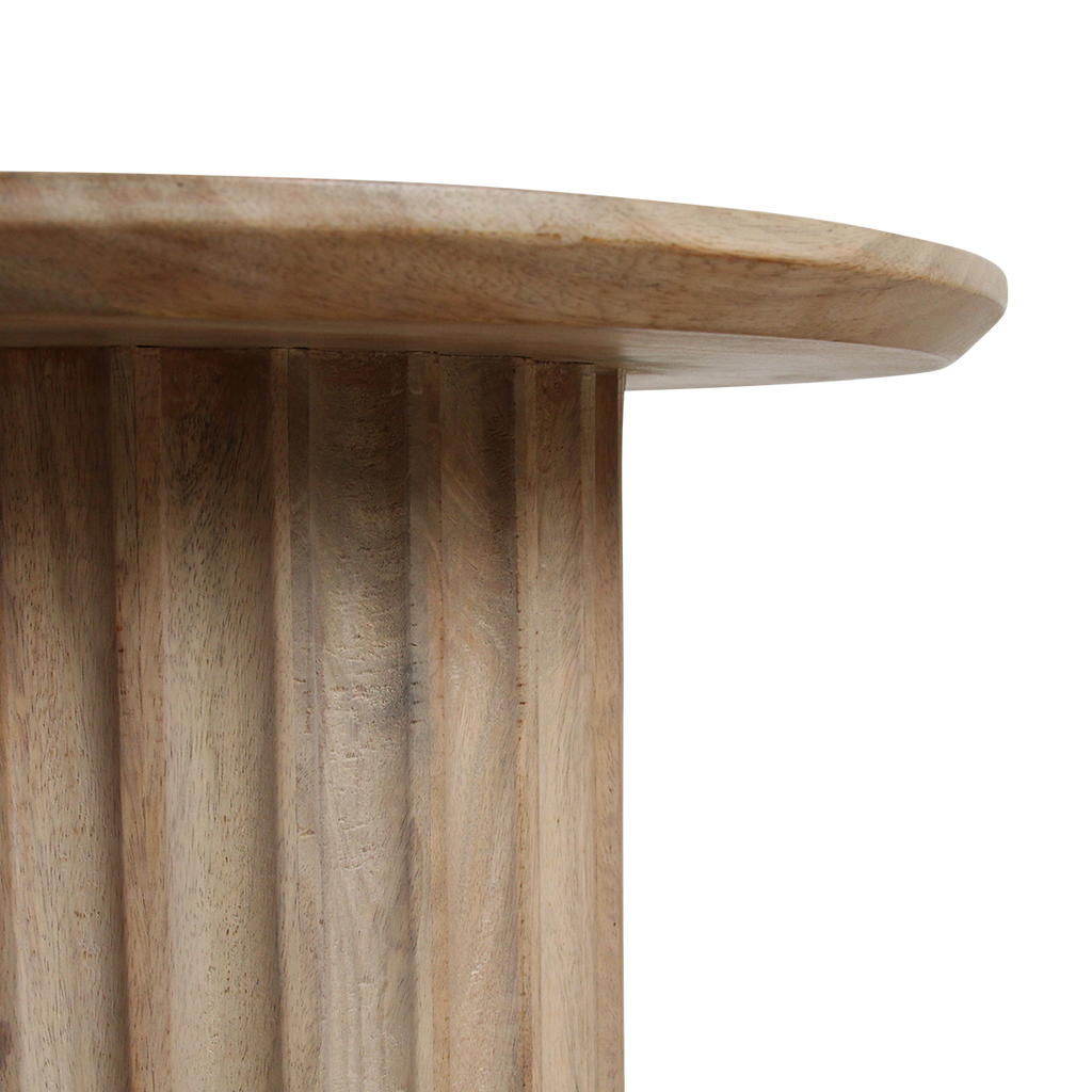 Bullnose Inverted Side Table, natural finish Ø 55 cm