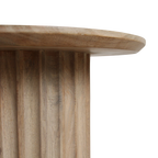 Bullnose Inverted Side Table, natural finish Ø 55 cm