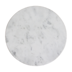 Sarawak marble side table - white