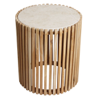 Infinity Round Marble Side Table