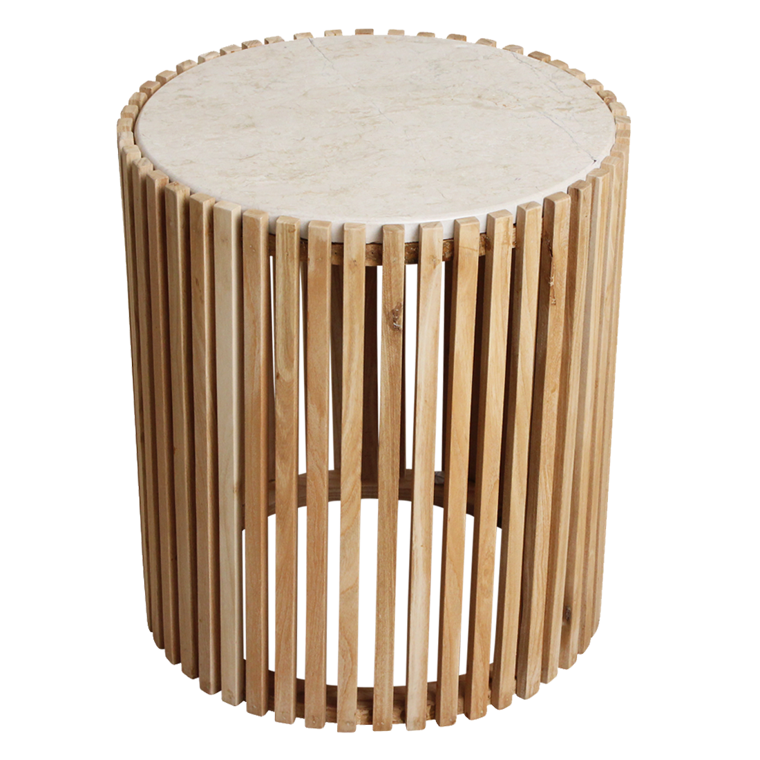 Table d'appoint ronde en marbre Infinity