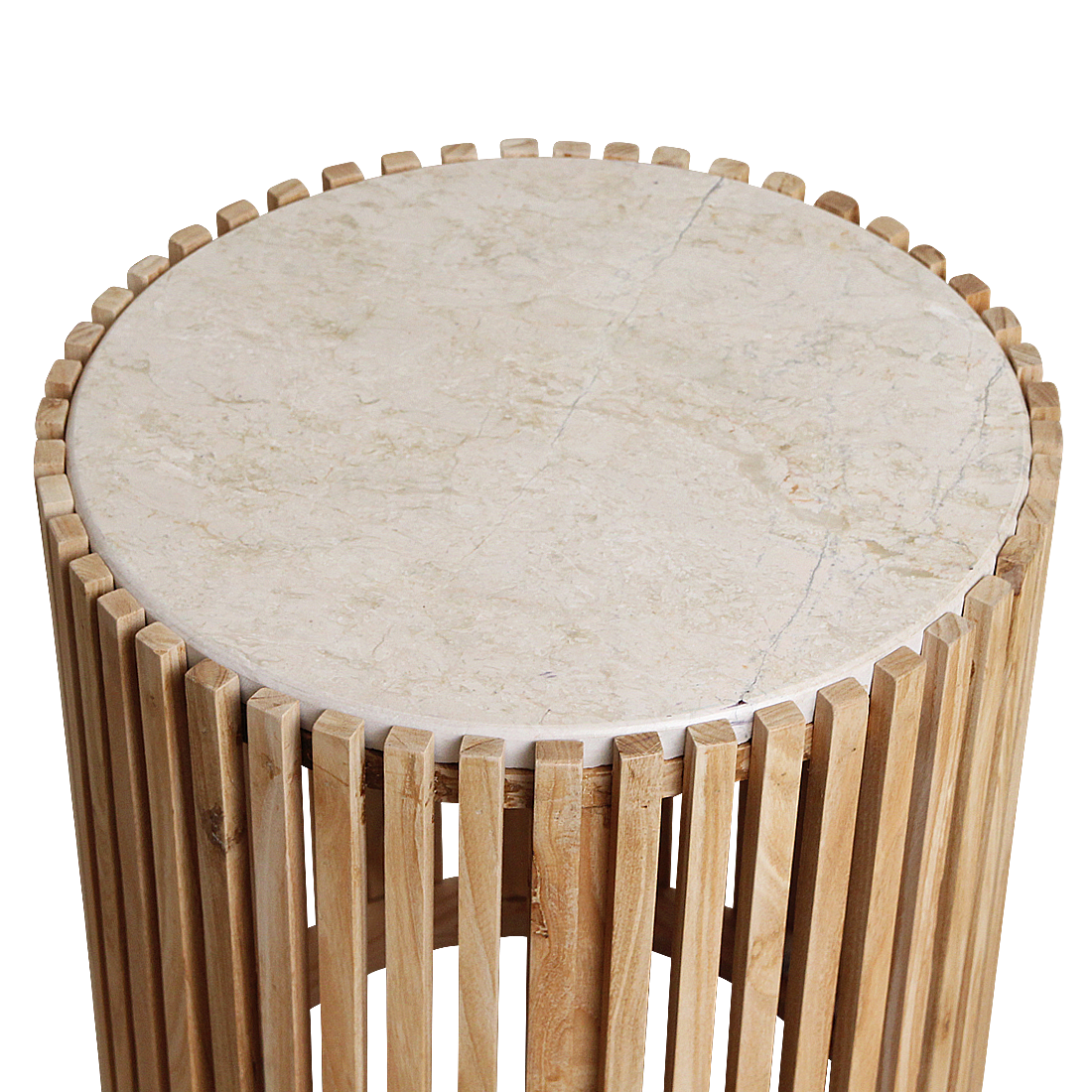 Table d'appoint ronde en marbre Infinity