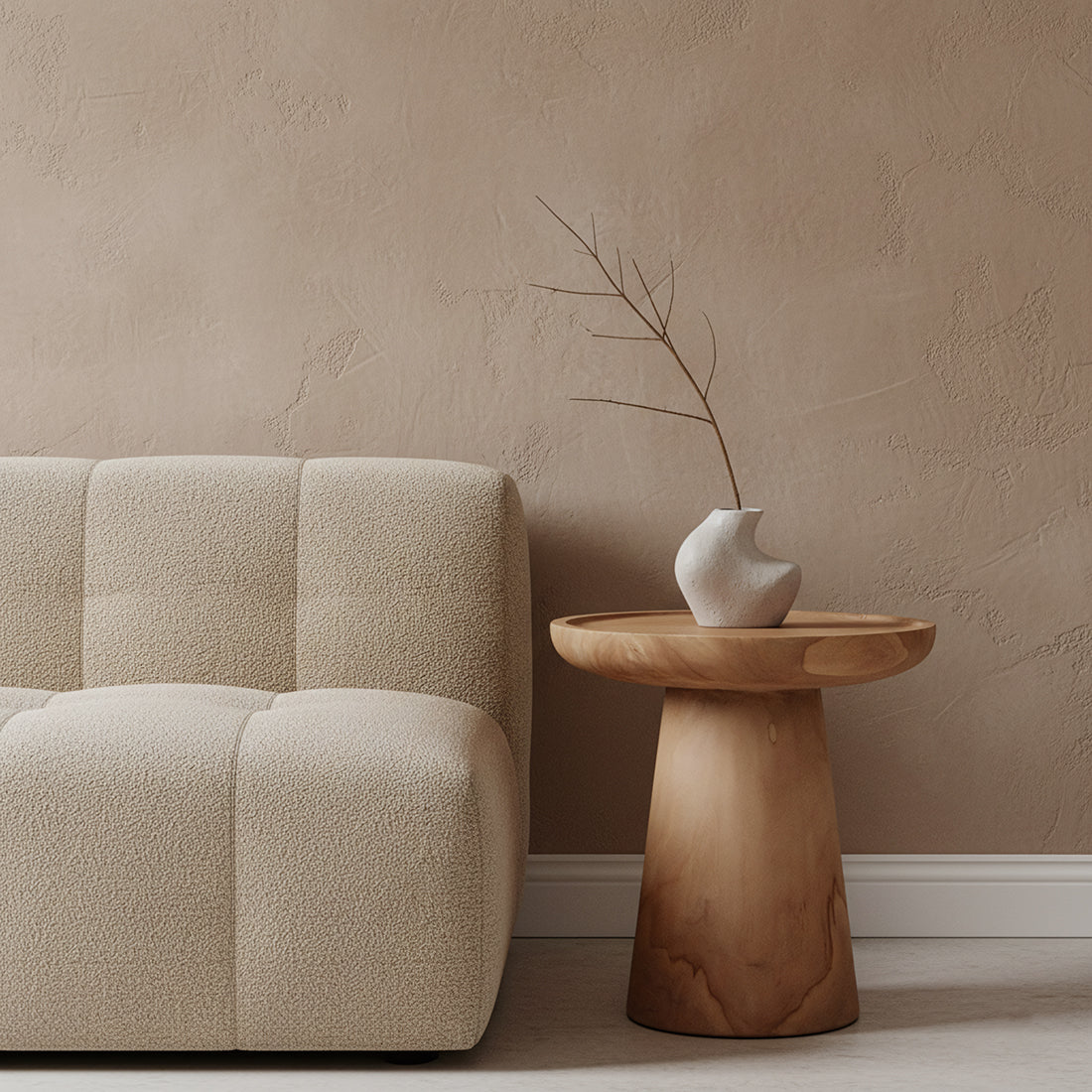 Nero table d'appoint en teck Ray - teck naturel