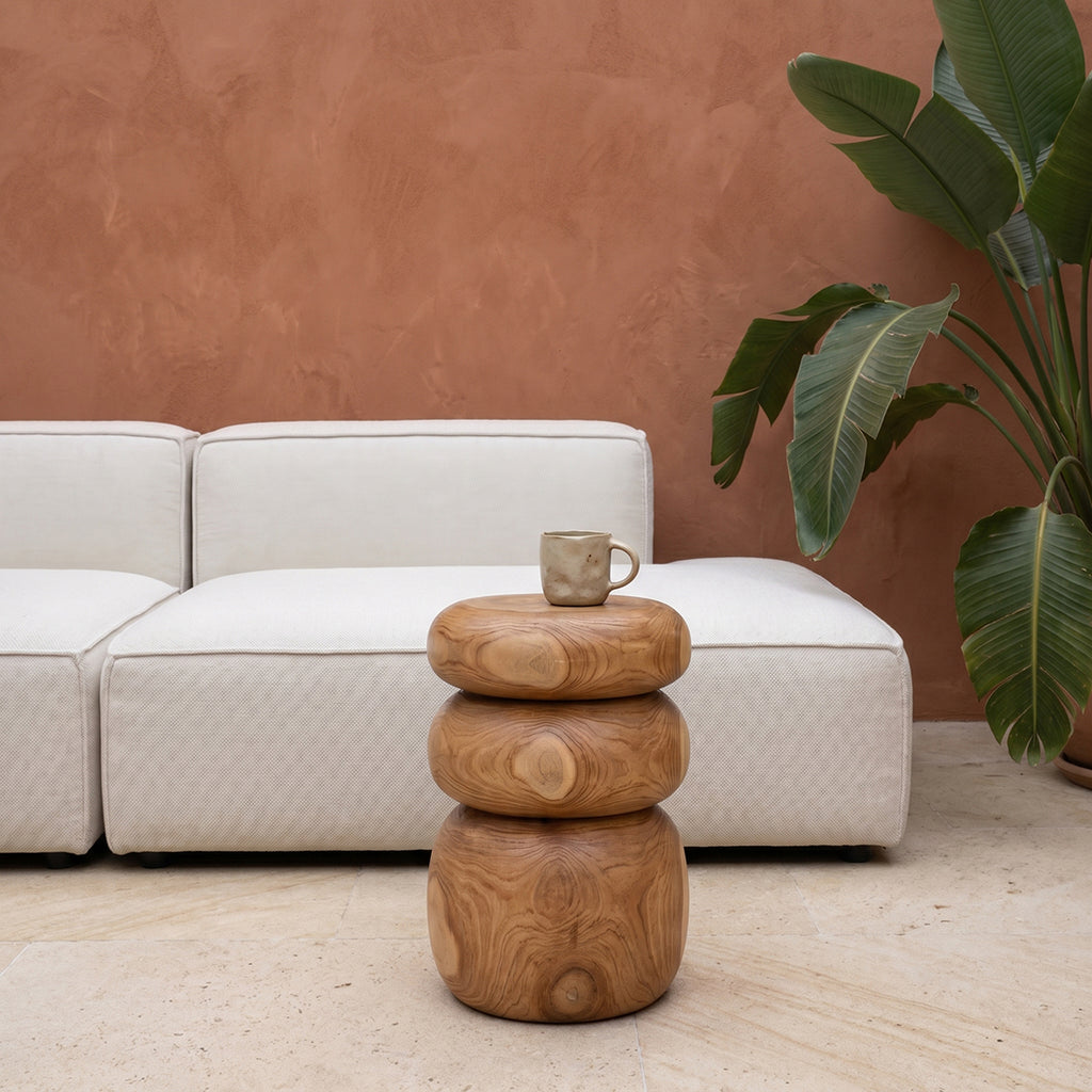Tao Teak Side Table/Stool - 30x30x45 cm