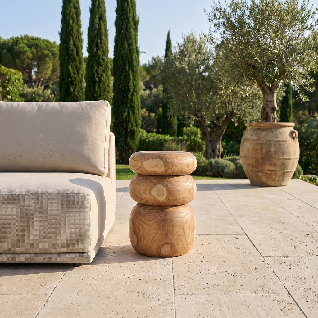 Tao Teak Side Table/Stool - 30x30x45 cm