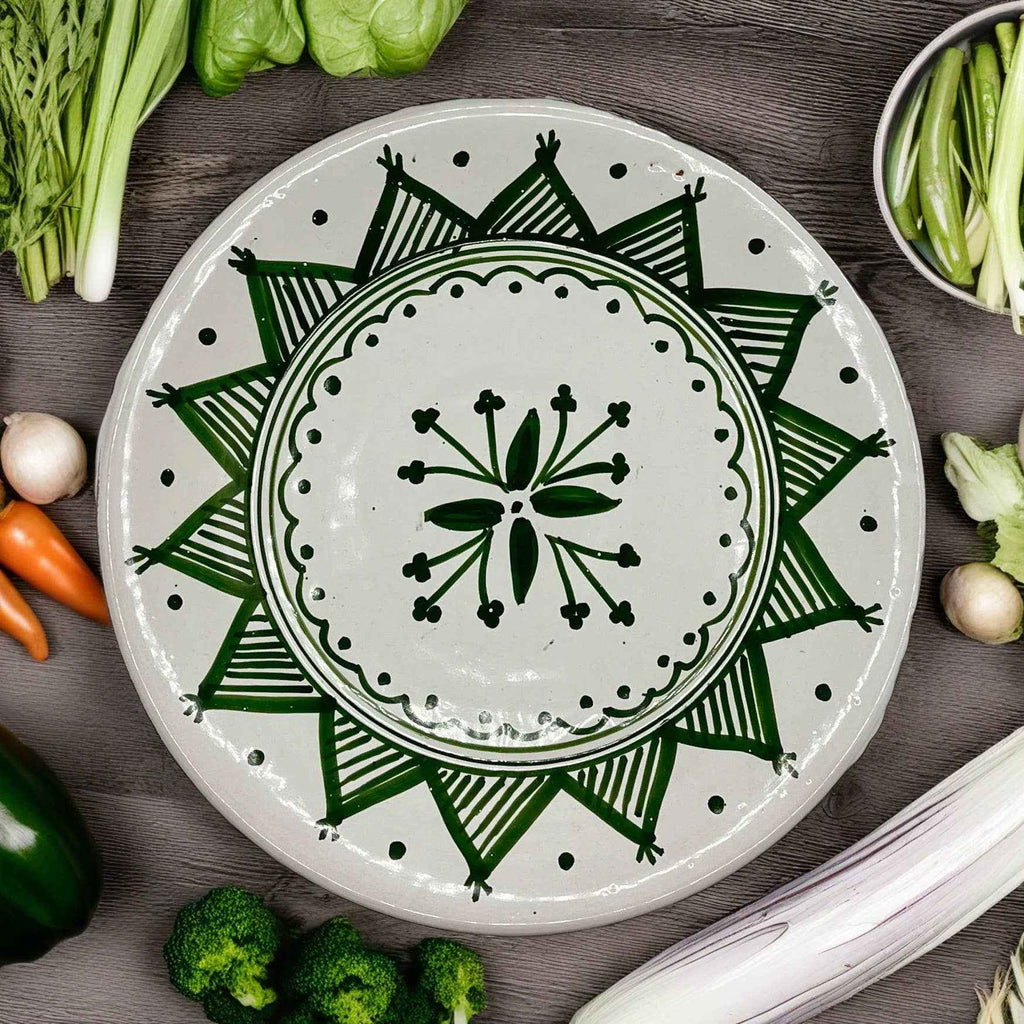 Assiette Décorative En Céramique Tunisienne Peinte À La Main #3