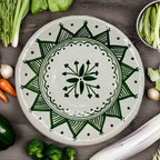 Assiette Décorative En Céramique Tunisienne Peinte À La Main #3