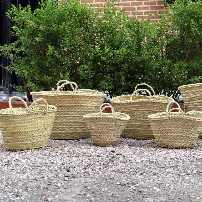 Panier de marché bohème fait main avec poignées en sisal Martitec