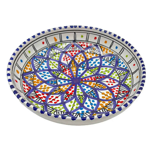 Assiette Creuse En Céramique Tunisienne Peinte À La Main #13