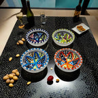 Ensemble de Petites Coupelles en Céramique Tunisienne Décorée Diamètre 8 cm