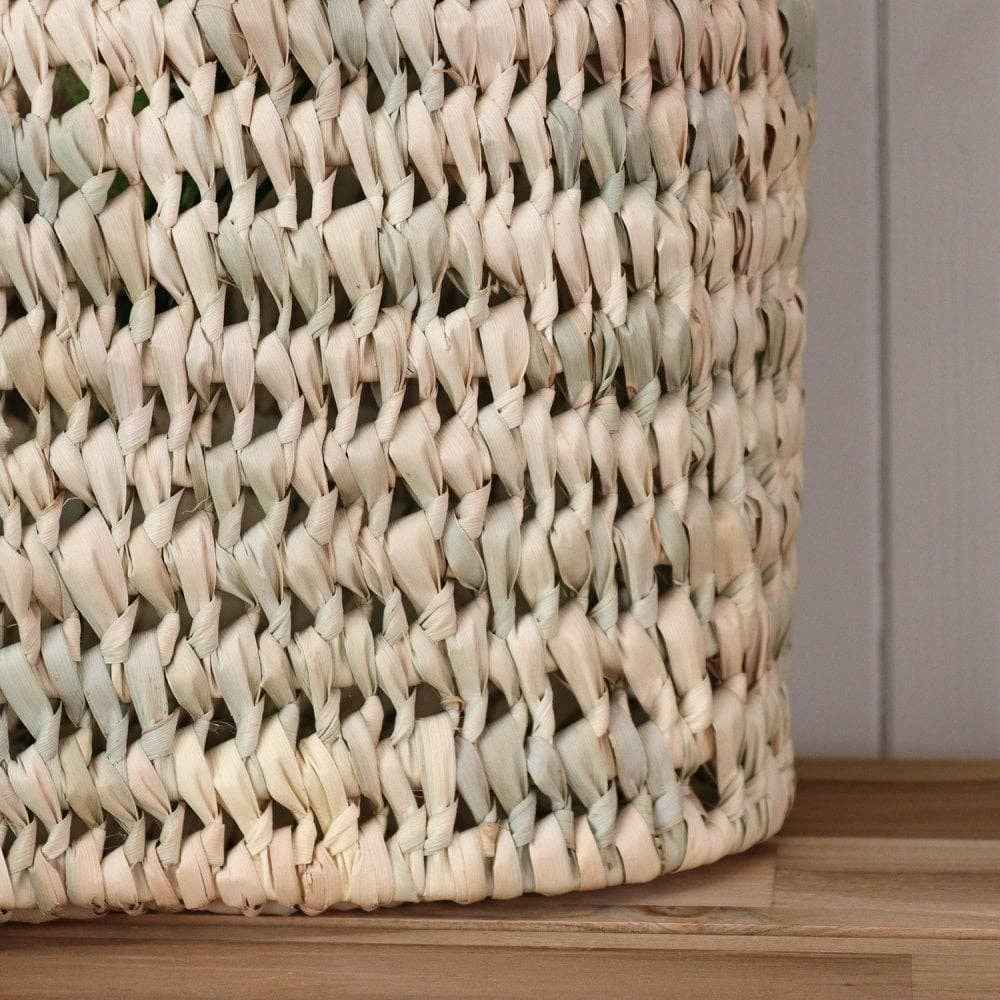 Sac de plage tissé, panier en paille, panier de marché français tissé