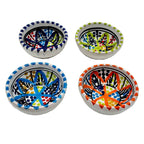 Ensemble de Petites Coupelles en Céramique Tunisienne Décorée Diamètre 8 cm