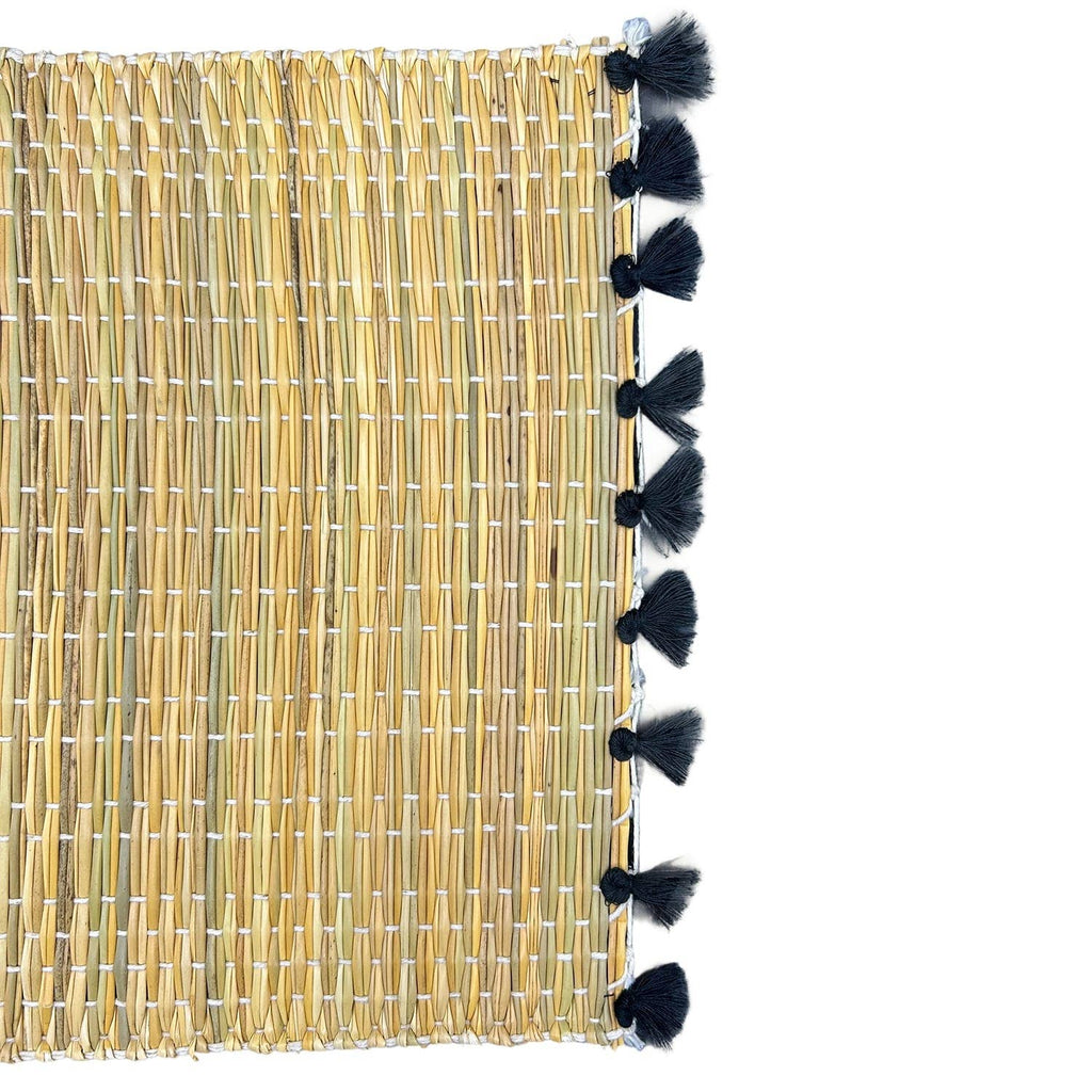 Ensemble de 4 Sets de Table Marocains Tressés avec Franges #3