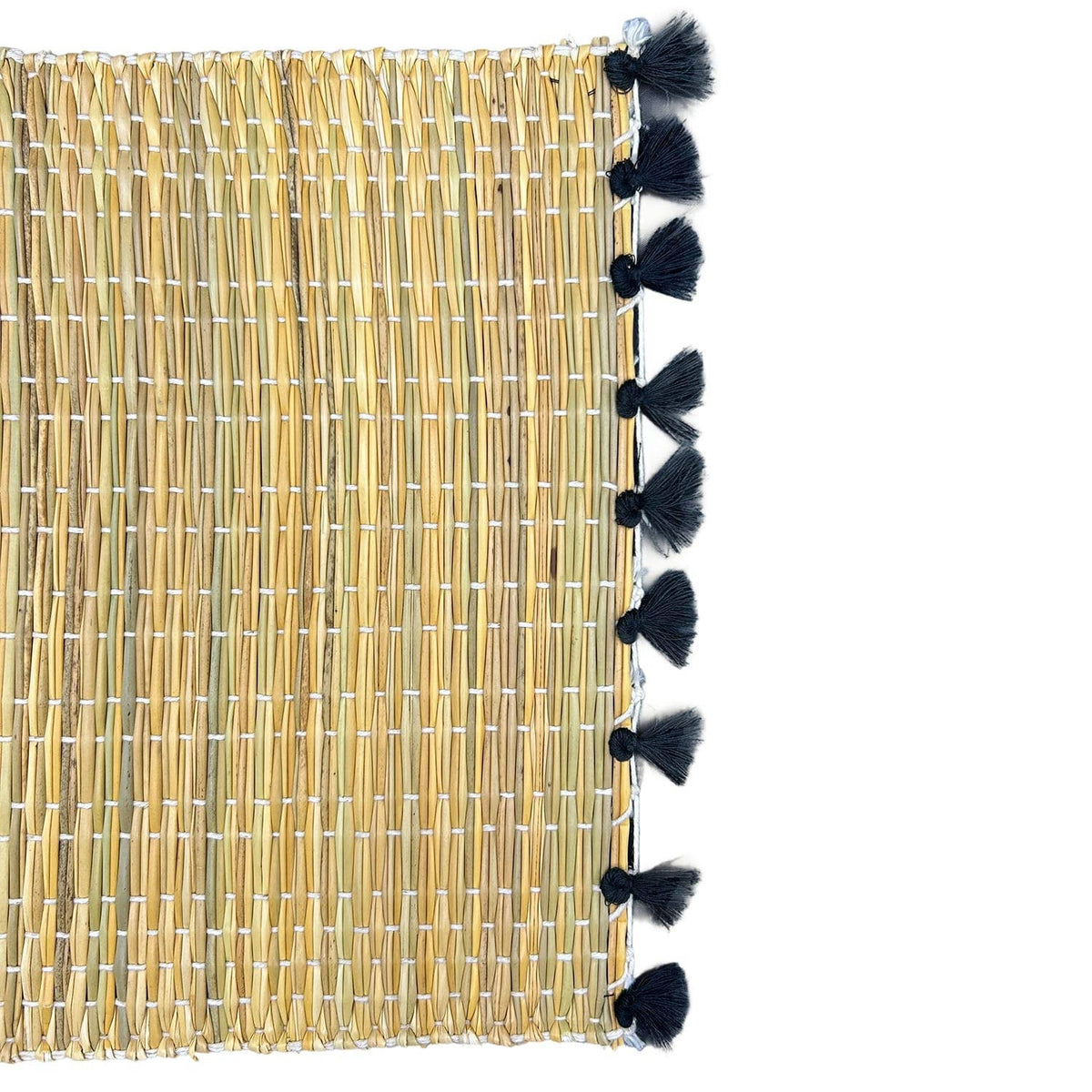 Ensemble de 4 Sets de Table Marocains Tressés avec Franges #3