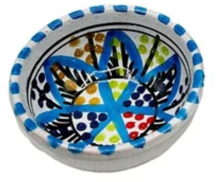 Coupelles en Céramique Tunisienne Décorée - 8 cm