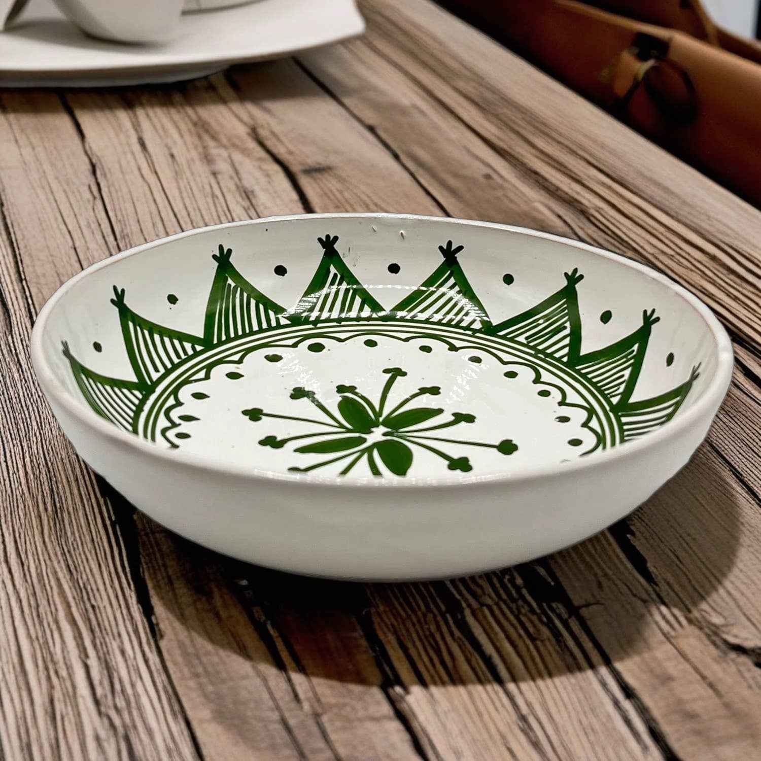 Assiette Creuse En Céramique Tunisienne Peinte À La Main #2
