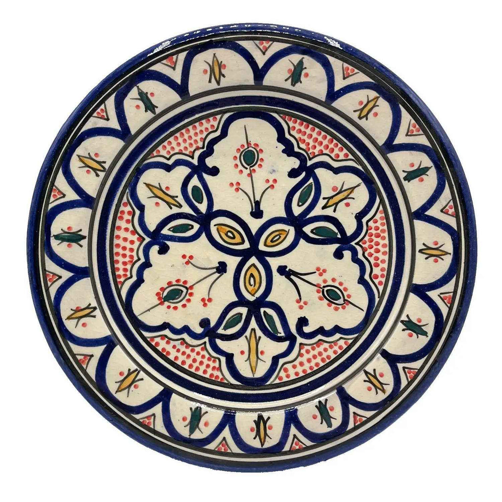 Plat En Terre Cuite De Safi, Artisanat Marocain 23 cm #9